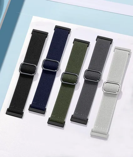 Miniatura 7 de Adorve Compatible con Correas Fitbit Versa 3/Correa Fitbit Versa 4/Correas Fitbit Sense para Hombres Mujeres, Correa de Nylon Elástica Ajustable
