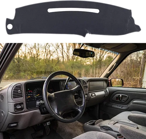 Miniatura 9 de Alfombrilla para salpicadero compatible con Chevy Tahoe Avalanche Suburban GMC Yukon 2007-2014/2007-2013 Silverado LTZ GMC Sierra SLT, cubierta