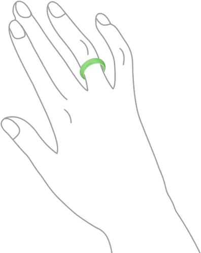 Miniatura 3 de Bling Jewelry Anillo de eternidad apilable simple para mujeres y adolescentes con colores teñidos azul, rosa, dorado, verde, piedra preciosa