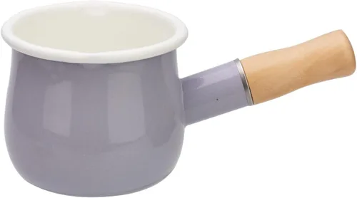 Miniatura 6 de Olla de leche esmaltada, calentador de mantequilla antiadherente, mini cacerola, 4 pulgadas, 17 onzas, utensilios de cocina pequeños con mango