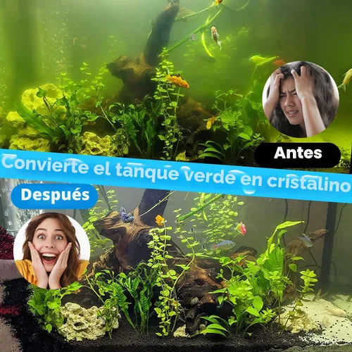 Miniatura 2 de Filtro de acuario para tanque de 40-150 galones, máquina limpiadora verde UV para tanque de peces, filtro de canasta sumergible con bomba potente
