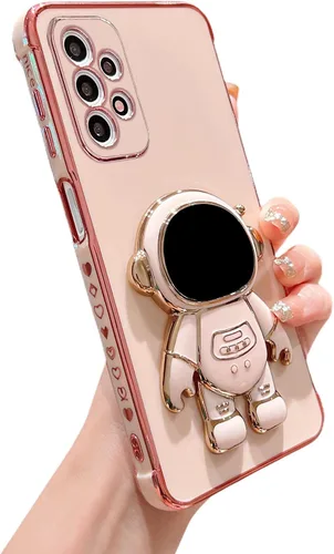 Miniatura 36 de phylla Funda de teléfono para Samsung Galaxy S22 Ultra de 6.8 pulgadas, funda de teléfono con soporte de astronauta chapado de lujo con bonito