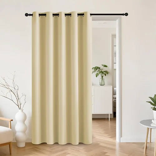 Miniatura 132 de RYB HOME - Cortinas extra largas con bloqueo de luz, persianas opacas insonorizadas para privacidad para cine en casa, oficina, fondo de patio, sala