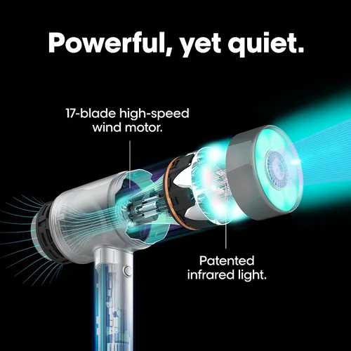 Miniatura 9 de Secador de Pelo AirLight Pro - Aumentado con Luz Infrarroja, Probado en Todo Tipo de Cabello, Secado Rápido Sin Daño