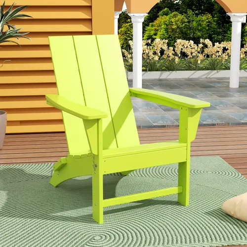 Miniatura 15 de WestinTrends Ashore - Silla plegable Adirondack moderna para exteriores (juego de 2), color marrón oscuro