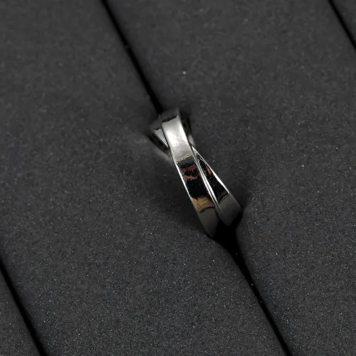Miniatura 13 de Anillo de plata de ley 925, minimalista, ajustable, hecho a mano, para mujeres y niñas
