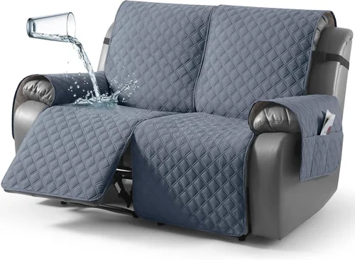 Miniatura 33 de TAOCOCO - Funda antideslizante para silla reclinable, funda para sofá, funda para silla reclinable pequeña con correas elásticas, protector