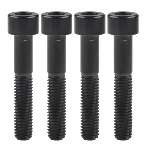 Miniatura 61 de Tornillos de titanio Ti M8 x15 20 25 30 35 40 45 50 60 2.756 in 0.049 in de paso hexagonal Allen Tornillos de cabeza hueca paquete de 4