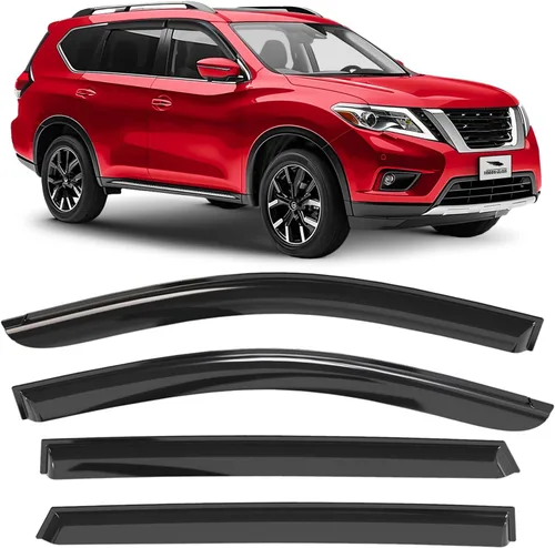 Miniatura 10 de Voron Glass Protectores de lluvia extra duraderos con cinta adhesiva para Honda CR-V (CRV) 2007-2011 SUV, deflectores de ventana, viseras de ventana