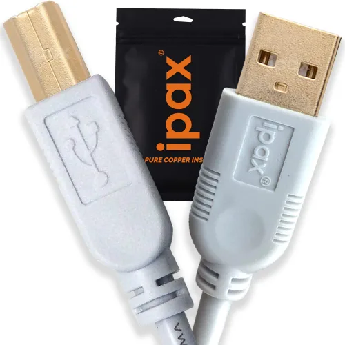 IPAX Cable de impresora USB blanco de 10 pies compatible con Canon ImageClass D570 D550 D530 D420 MF247dw MF244dw MF236n MF227DW Canon Pixma MG3620