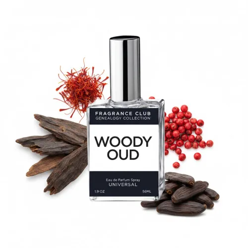 Woody Oud Luxury Inspired 1.9 Oz EDP, cálido aroma a madera para hombres