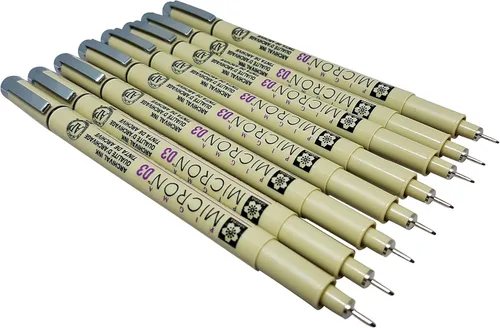 Miniatura 2 de Sakura Pigma Micron Pen 03 - Rotulador de tinta negra, rotulador de punta de fieltro, bolígrafos de tinta de pigmento archival para artistas