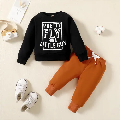 Miniatura 7 de Ropa de bebé para bebé, sudadera de manga larga y pantalones, trajes de otoño e invierno
