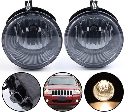G-PLUS Conjunto de luz antiniebla compatible con Dodge Dakota 05-09/Compatible con Durango 07-09/Compatible con Jeep Commander 06-10/Compatible con