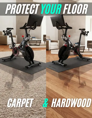 Miniatura 7 de Powr Labs Alfombrilla de bicicleta compatible con Peloton, cinta de correr, equipo de ejercicio, elíptica, almohadilla para caminar, entrenadores