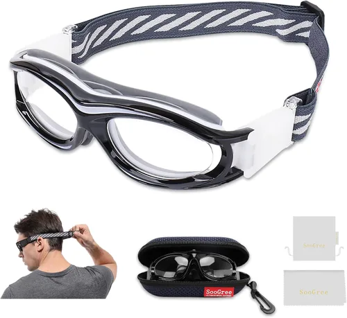 Miniatura 9 de SooGree Gafas deportivas para niños – Gafas de baloncesto y fútbol – Gafas de seguridad para niños – Anteojos antigolpes – Marco 7-14