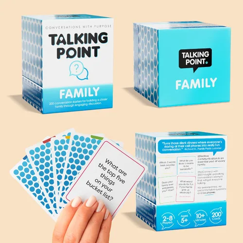 Miniatura 7 de 200 tarjetas de conversación familiar – Deja los teléfonos y conecta con la familia – Conocerse mejor con charlas significativas – Deja que
