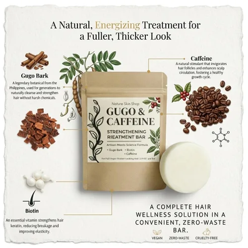 Miniatura 3 de Nature Skin Shop Gugo Acondicionador fortalecedor (tamaño salón, 16.5 onzas), tratamiento anticaídas para el crecimiento y adelgazamiento