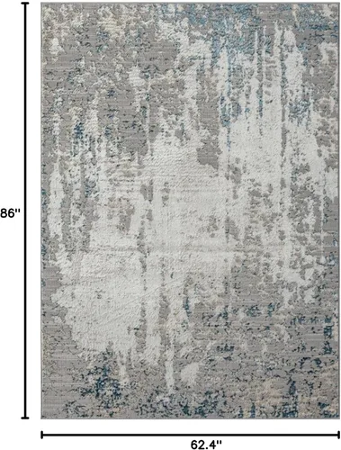 Miniatura 2 de LUXE WEAVERS Florance Collection 86572 - Alfombra moderna azul de 5 x 7