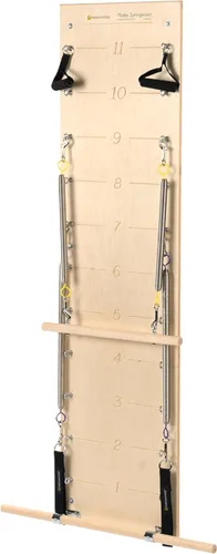 Balanced Body Tabla de Resortes de Pilates con Barra de Empuje, Equipo de Entrenamiento de Pilates Montado en la Pared para Uso en Gimnasio en Casa
