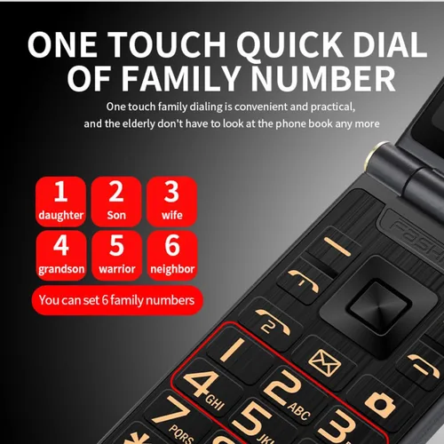 Miniatura 3 de Yoidesu Teléfonos abatibles desbloqueados para personas mayores, 2G para usar teléfono celular Flip Senior, Dual SIM Pocket Senior Phone con doble