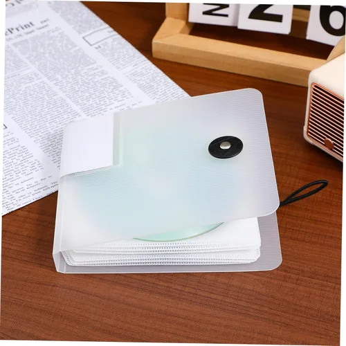 Miniatura 5 de SUPVOX Estuche de almacenamiento con soporte de CD 12 Capacidad Cd Bag DVD Case Secure Buckle Design