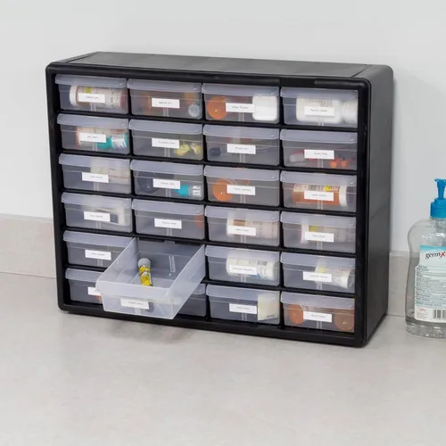 Miniatura 9 de Akro-Mils Gabinete de almacenamiento de plástico con 24 cajones para organización de garaje, organizador de cuentas, almacenamiento de ladrillos