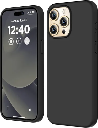 Miniatura 23 de Compatible con Funda para iPhone 15 Pro Max, Funda de Silicona Líquida, Cubierta Protectora Resistente a Golpes de Cuerpo Completo Funda Delgada