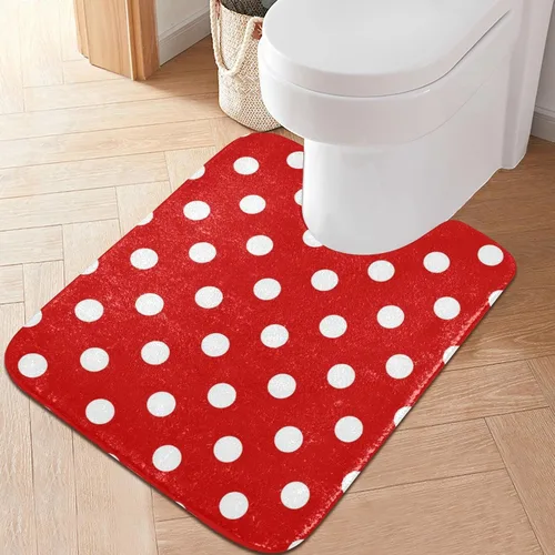 Miniatura 18 de Tapete de baño a cuadros negros y morados, suave, absorbente, lavable, tapete de baño para suelo de baño, tapete de baño antideslizante para baño