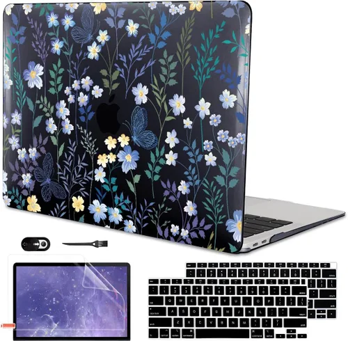 Miniatura 21 de Funda para MacBook Air de 13 pulgadas 2021 2020 2019 2018 para Mac A2337 M1 A2179 A1932 Funda con Touch ID, funda rígida de plástico