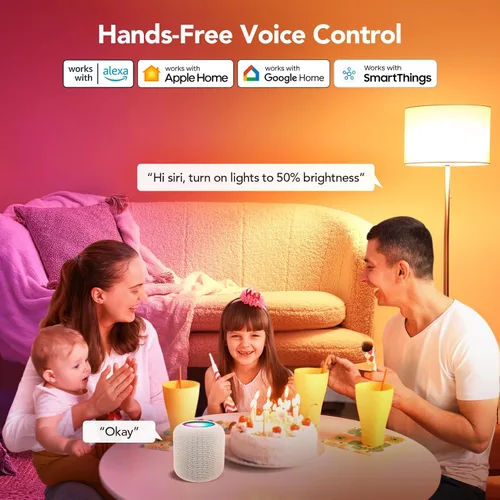 Miniatura 5 de OREiN Matter - Bombilla inteligente, bombillas inteligentes con control remoto que funcionan con Apple Home, Alexa, Google Home, SmartThings