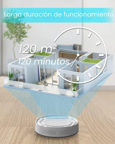 Miniatura 4 de Lefant M210 Pro - Robot aspirador con succión potente de 2200 Pa, 6 modos de limpieza, 120 minutos de tiempo de ejecución, silencioso, con carga