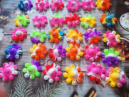 Miniatura 2 de Paquete de 24 juguetes divertidos de pulpo, pequeño regalo de verano, único, miniobjeto surtido, juguetes para niños, estudiantes, regalos