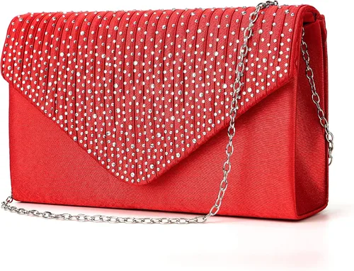 Nodykka Monederos y bolsos de mano de noche, bolsos cruzados clásicos para boda, fiesta, bolso de hombro para mujer