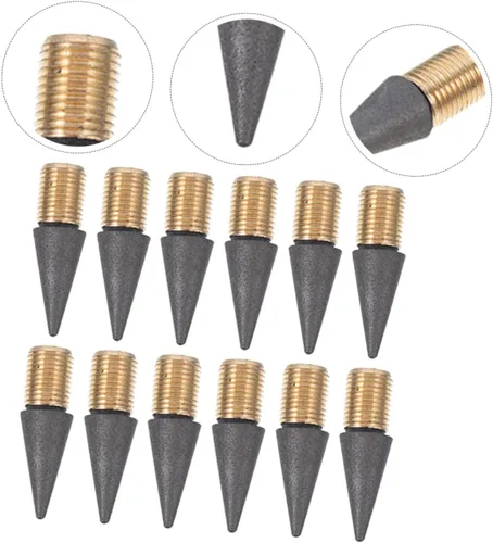 Miniatura 3 de Tofficu 20 lápices de repuesto con punta de lápiz ilimitada, punta ilimitada, bolígrafos infinitos, recargas, lápices de papelería, cabezales