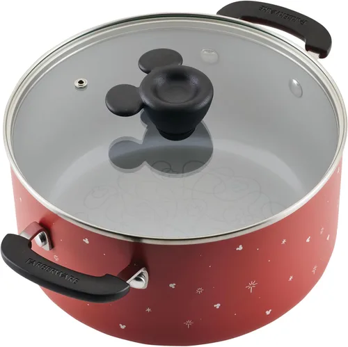 Miniatura 16 de Farberware Disney Bon Voyage - Juego de ollas y sartenes antiadherentes de cerámica con bandeja para hornear, bandeja para galletas y herramientas