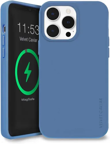 Miniatura 7 de VELVET CAVIAR Funda compatible con iPhone 14 Pro Max MagSafe de silicona verde, forro protector de microfibra, probada en caídas de 6 pies, bonitas