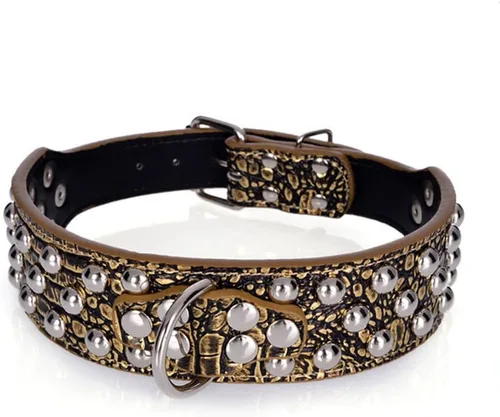 Miniatura 21 de Collar de perro con tachuelas, collar de perro de cuero con pinchos de 2 pulgadas para perros medianos y grandes Pit Bull Mastiff Bully Boxer