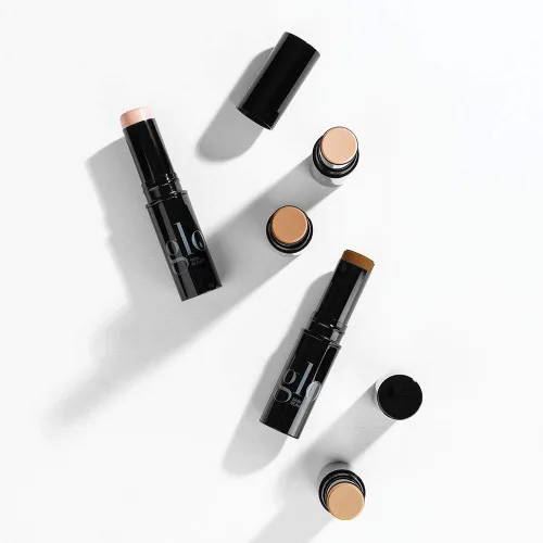 Miniatura 14 de Glo Skin Beauty Base mineral HD en barra Corrector de maquillaje infundido con ácido hialurónico Cobertura construible, contorno e iluminador