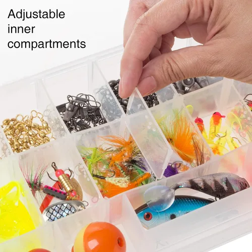 Miniatura 3 de Wakeman - Organizador de caja de aparejos de plástico duradero y suministros para manualidades Verde