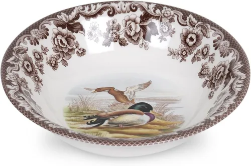 Miniatura 21 de Spode Woodland American Wildlife Ascot - Cuenco para cereales, diseño de bisonte, cuenco de loza fina de 8 pulgadas para cereales, ensaladas