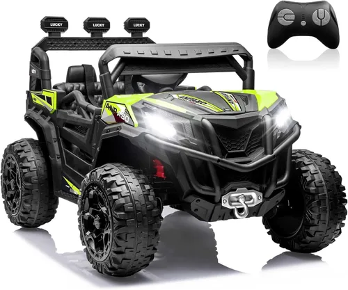 Miniatura 9 de ANPABO Juguetes de paseo de 24 V para niños grandes con control remoto, motores de 4 x 75 W, máximo 4.5 MPH, conmutable 4WD/2WD, 4 amortiguadores