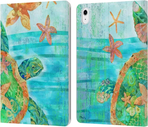 Miniatura 26 de Head Case Designs Funda de piel con licencia oficial de Paul Brent Agate Mermaid Coastal Book Wallet compatible con Apple iPad 10.2 2019/2020/2021