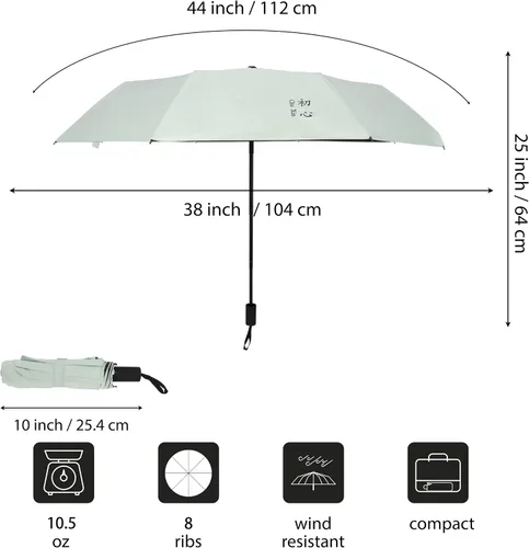Miniatura 2 de Xiuying Feng Paraguas de viaje a prueba de viento ligero sol y lluvia paraguas para mujeres y hombres protección UV varios colores regalos