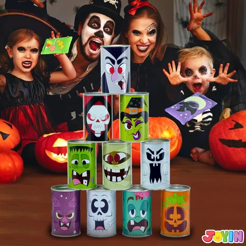 Miniatura 4 de JOYIN Juego de 13 piezas de Halloween para carnaval para lanzar bolsas de frijoles para niños y adultos, decoración de trucos o tratos, suministros