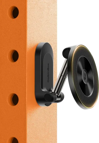 GolbinBox Soporte magnético de teléfono de gimnasio para MagSafe, soporte de doble imán de metal para iPhone y Android, triple eje ajustable de