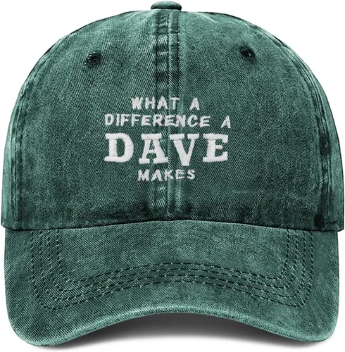 Miniatura 14 de What A Differences A Dave Makes Hat Gorra de béisbol Sombreros para hombres Sombrero ajustable