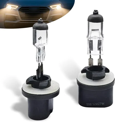 gunhunt 2 bombillas halógenas para automóvil 880-27W, lámpara de cuarzo de 12V, haz ultra brillante, luz antiniebla de haz bajo/alto de repuesto,