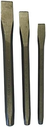 Shop-Tek PC-03 - Juego de cinceles de acero octogonal de 3 piezas para ladrillos, hormigón, metal y piedra, vendido solo por ucostore
