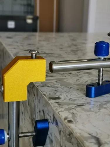 Miniatura 7 de Ajustador de costuras de encimera de 90 grados en ángulo recto con ventosa de 6 pulgadas para unión y nivelación de costuras/encimera profesional